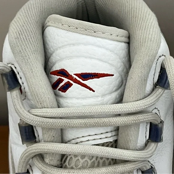 Reebok Question Mid White Pearlized Blue Toe - Allen Iverson - Size 11 GX0227 - Picture 7 of 15